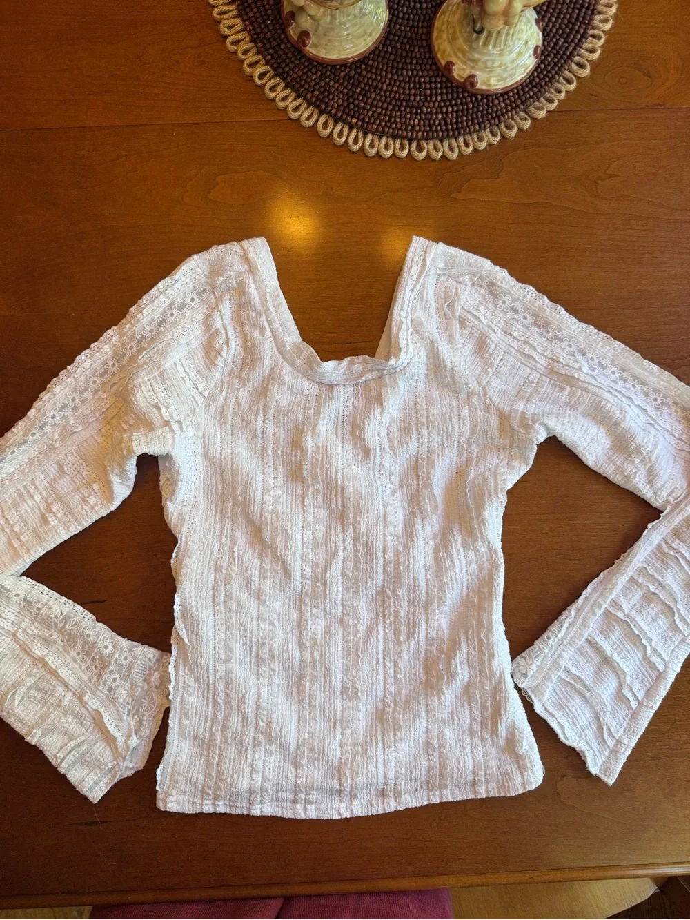 Free People Rocky Reversible Tee White Size S